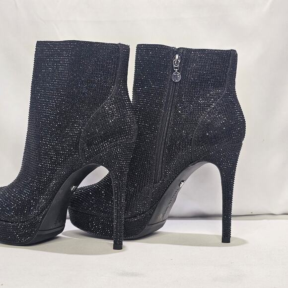 Thalia Sodi Women's Chiara Platform Dress Booties Size 8.5 Black Glitter NWT - Picture 8 of 8